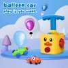 PZJDSR Balloon Powered Car,Balloon Launcher Car Toy Set with 12 PCS Balloons and Car Launchers,Balloon Toys for Kids Party Supplies Science Intelligence Education Toy for Children Ages 3+ (Yellow)