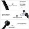 AOHO MOOON Upgrades Tricep Rope LAT Pull Down Cable Attachment, 27 inches, Exercise Machine Attachments Pulley System Gym Workout Rope.