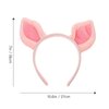 Beaupretty 8pcs halloween costume headband animals hair hoop puppy ear headwear Halloween Pig Ears pig mask Pig Ear Hair Band farm animal headband pink hair accessories piggy travel apparel