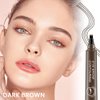 2Pcs Eyebrow Pencil Micro 4 Point Ink Pen by Brow Stylist - Eye Makeup Lift & Snatch Eyebrow Pen Kits Long-Lasting Waterproof Natural Eyebrow Hair (2Pcs 02# Dark brown)
