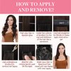 GOO GOO Balayage Chocolate Brown to Honey Blonde 16 Inch 50g 20pcs Human Hair Straight Real Hair Tape in Remy Hair Extensions