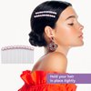 MARY LAVENDER Side Hair Comb with Pearls Rhinestone for Women Hold Bangs Hair Twist Comb French Twist Hair Pin Clips Hair Accessories Decorative Comb for Women Kids Girls 5pcs