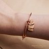 Heart Charm Bracelets Mother's Day Gifts Custom Engraved Name Bracelet for Mom Grandma Mothers Gifts for Her Daughter Graduation Bridesmaids Gifts for Women Personalized Friendship Gift - ABR-MH