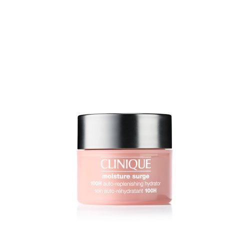 Clinique Moisture Surge 100H Auto-Replenishing Hydrator Oil Free Face Moisturizer With Hyaluronic Acid For All Skin Types | Hydrating + Moisturizing, Mini Travel Size, 0.5 fl. oz.