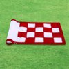 Golf Flag,Green Golf Flags,Solid Nylon and Checkered Training Golf Putting Green Flags, Indoor Outdoor Backyard Garden Portable Golf Target Flags,8.7inch*6inch (White-Red)