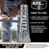 Flitz Metal Polish and Cleaner Paste, Also Works on Plastic, Fiberglass, Aluminum, Jewelry, Sterling Silver - Headlight Restoration and Rust Remover - Made in the USA - 1.76 OZ