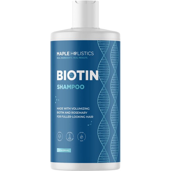 Rosemary and Biotin Shampoo for Thinning Hair - Vegan Volumizing Shampoo for Fine Hair with Argan and Tea Tree Oil - Paraben Silicone and Sulfate Free Shampoo for Dry Damaged Weak and Thin Hair Care