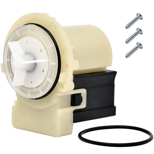 BlueStars Ultra Durable 8181684 280187 Washer Drain Pump Kit - Exact Fit for Whirlpool Kenmore Kitchen Aid washers - Replaces 8182819 8182821 AP3953640