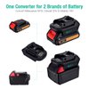 FirstPower Battery Adapter for Makita 18V Lithium-ion Power Tools,Convert Milwauk 18V or Dewalt 20V Lithium-ion Battery to Makita 18V Lithium-ion Battery