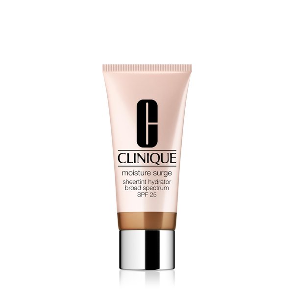 Clinique Moisture Surge Sheertint Hydrator Hydrating Tinted Moisturizer Broad Spectrum SPF 25 With Hyaluronic Acid + Aloe Water For All Skin Types | Sheer Coverage, Natural Finish, Medium Deep