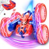 Kenelect Spider Remote Control Car for Kids 4-7 - RC Stunt Car Toys for Boys and Girls Aged 3 4 5 6 7 8 9 10 11 12 Christmas Birthday Gifts - 360° Rotating Car Toy with LED Light (Blue)