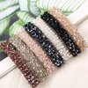 1Pc Black Hair Clips Handmade Rhinestone Barrettes Metal Hair Holders Clips and Barrettes Hair Clips for Women Girls Headwear Styling Hair Accessories