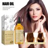 3PCS Veganic Natural Hair Growth Oil,Veganic Hair Oil for Hair Growth Organic, Hair Growth Oil for Dry Damaged Hair and Growth Thin Hair
