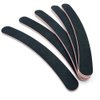 10PCS Curved Professional Washable Nail Buffering Files Rounded End Manicure Pedicure Tool Double Sided Emery Board 100/180 Grit Nail Art Care Buffing Buffer Sanding Files