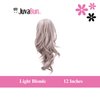 JUVABUN Claw Clip Wavy Ponytail Extension 12'- Light Blonde| Hair Extension Clips | Synthetic Ponytail Extension| Wavy Hair Extensions | Washable Realistic And Synthetic |human hair- Light Blonde