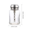 Artibetter Clear Glass Press Bottle Push Down Dispenser Pump Bottle with Metal Cap and Measuring Scales for Storing Nail Polish Remover and Makeup Remover 3.5/ 100ml