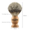 Anbbas Shaving Brush, Handmade Pure Badger Hair Brush with Natural Manchurian Ash Wood Handle for Men Traditional Wet Shaving