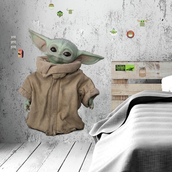 Star Wars: The Mandalorian Grogu Giant Peel and Stick Wall Decals by RoomMates, RMK4456GM