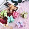 ZGONOUY 6Pcs Butterfly Hair Clips for Women Claw Clips - Double Layer Textured Butterfly Claw Clips, 2.5in Butterfly Clips, Cute Hair Clips Girls Hair Clips Butterfly Hair Accessories (Candy Colour)