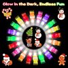 BleSky Christmas Party Favors for Kids, 36pcs Christmas Finger Lights, Christmas Toys for Girls Boys Kids Classroom Rewards Gifts, Christmas Sock Filler Gift