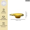 Brass Diya Diyas Diya Lamp for Puja [ Pack 2Pc ] Diwali Diyas Indian Pooja Kuber Diya for Diwali Decoration - Handmade Oil Lamp with Golden Engraved Vilakku for Puja Pooja Hashcart®
