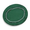 Katai Poker Table Cover 36 to 48 inches - Round Green Felt Casino Style - Game Night Noise Reducing and Slip Prevention - Complete with 6 Cork Drinks Coasters