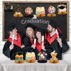 9PCS Graduation Party Decorations Class of 2023-Congrats Grad Table Centerpiece Congratulate Graduation Honeycomb Table Toppers for Graduation Party Supplies