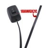 TWTADE Paste Type Switch Car Push Button Switch ON/Off DC12V Surface Mount Switch Water Drop Shape DIY Car Switch SPST Rocker Switch with 11.8" Cable for Various Lamps and Lanterns H-013-30CM