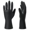 ThxToms 3 Pairs Hair Dye Gloves, Reusable Professional Hair Color Rubber Gloves for Home and Salon Black,Small