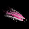 Bucktail Teasers Fishing Hooks Saltwater Fluke Flounder Rig Fishing Hooks Bucktail Mylar Teasers Inserted for Catfish Cod Flounder Fluke Hi/Lo Rig Three Colors 6/12pcs