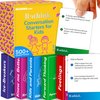 QUOKKA Conversation Cards Game - Kids Edition | 500 Questions | Premium Version | Share Thoughts - Fun Talking Board Game for Family Night