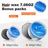 Temporary Hair Color Wax 7.06 Oz Hair Styling Clay Mud, Natural Instant Disposable Hair Coloring Cream Pomades, Included 2 Brush + 3 Shawl + Rat Tail Comb + 5 Hair Clips Styling Tools Set