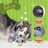 MYBALLDOG Low to MILD Chewers 2 in 1 Dog Puzzle Toys Stuffed Plush Puppy Toys, Crinkle & Squeak Dog Toy Ball for Dog Anxiety Relief, Big Dog Toys 3.5" Ball, Puppy Chew Toys (Labrador)