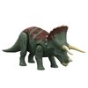 Mattel Jurassic World Dominion Roar Strikers Triceratops Dinosaur Action Figure with Roaring Sound and Attack Action, Toy Gift Physical & Digital Play