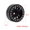 FACCNOY Brass Beadlock Wheel Hub Rims 1.0 Plus for 1/24 SCX24 FCX24 1/18 TRX4M RC Crawler Upgrade Parts (B)