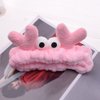 Beaupretty 2 Pieces Spa Headband Face Wash Headband Cute Cartoon Crab Headband Elastic Hair Band Women Girls Makeup Hairbands(Khaki,Pink)