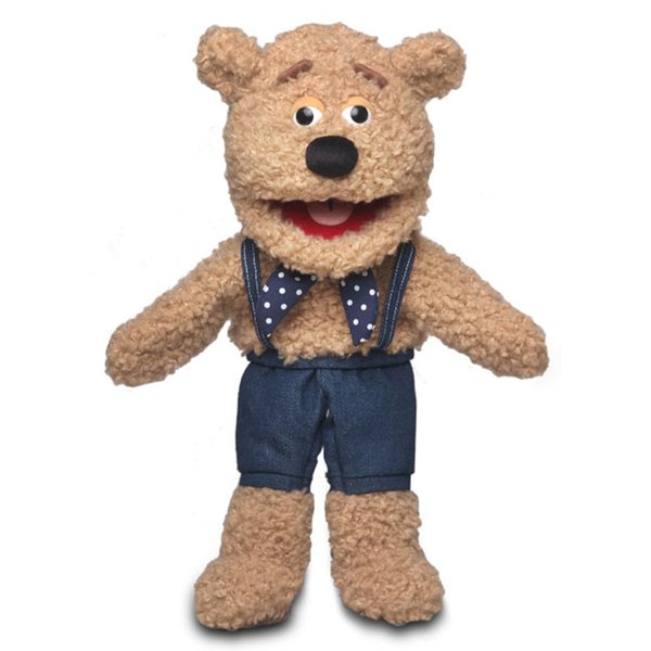 14" Silly Bear, Animal Hand Puppet with Moving Mouth by Silly Puppets
