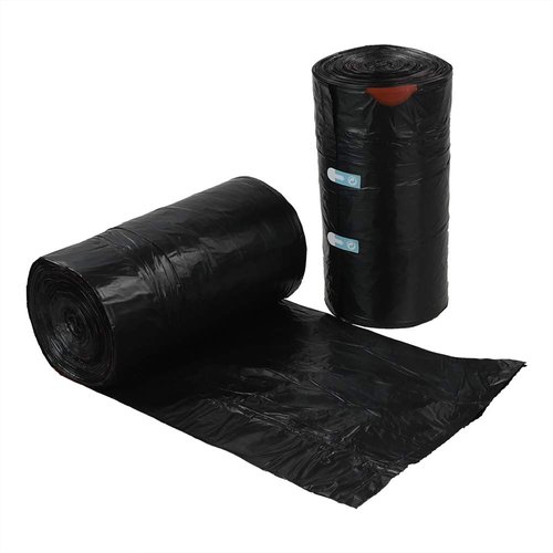 DynkoNA 1.5 Gallon Trash Can Liners Black, Drawstring Trash Bags