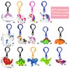 JOYIN 28 Pcs Valentine's Day Gift Cards with Unicorn Dinosaur Keychain for Kids Party Favor, Classroom Exchange Prizes, Valentine’s Greeting Cards, Valentine Party Favors, Valentine Exchange Gifts