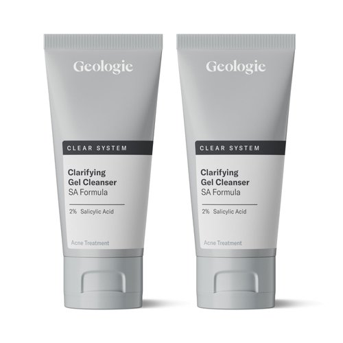 Clear System Acne Treatment - 2% Salicylic Acid Clarifying Gel Cleanser | 2-Pack