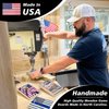 Coinhole Mini Cornhole Single Board Game | Portable Tabletop Bean Bag Toss Game for Indoor & Outdoor Fun | Includes Coins for Game Play (Single Board Play American Flag)