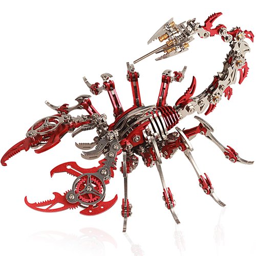YUEZUDPO 3D Metal Puzzles for Adults, Scorpion 3D Metal Model Kits to Build DIY Colorful 3D Metal Puzzle Ornaments for Adults,Teens Birthday Christmas