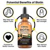 MAX Absorption Biotin Liquid Drops, 10000mcg of Biotin Per Serving, 60 Serving, No Artificial Preservatives, Vegan Friendly, Supports Healthy Hair Growth, Strong Nails and Glowing Skin, Made in USA