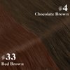 Sunny 24inch Clip in Human Hair Extensions Auburn Red Long Hair Extensions Real Human Hair Clip ins Dark Auburn Brown Clip in Hair Extensions Human Hair Colorful 33 Auburn Hair Extensions 7Pcs 120G