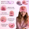 Christmas Gifts for Girls Decorate Your Own Baseball Cap with 12 Sheets Unicorn Gem Stickers, Fun Arts and Crafts Kit for Kids Age 4-12, 2PCS DIY Baseball Cap Birthday Gifts for Girls 4 5 6 7 8 9 10