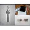 Lovely Star Of David/Jewish Star CREMATION URN Necklace on 24" Chain - Includes Velvet Pouch, Fill Kit, Instructions