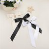 3PCS Silky Satin Hair Bows, Etercycle Beautiful Hair Ribbon Tassel Bow Clip, BowKnot Barrettes Hair Accessories Alligator Clips Hair Bow for Women Girls(Black/Beige/White)