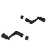 COMOK Black Plastic Replacement Nonslip Rotary Power Handle for Fishing Spinning Reel Replacement Handle Grip 4Pcs