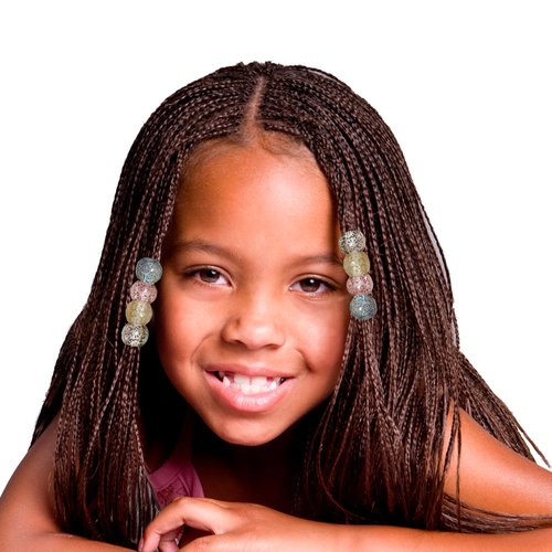 DONNA 40PCS BEADS GLOW in The DARK HAIR BEADS for HAIR JEWELRY MAKING KIT DIY HAIR BRAIDING BRACELET ORNAMENTS CRAFTS