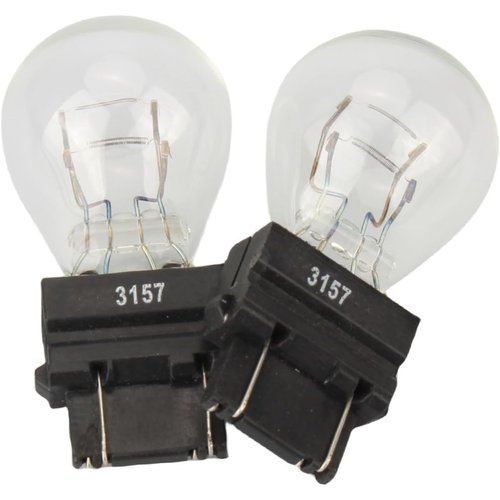 3157/3457 tail/brake light bulb/Turn Signal Bulbs(12V 27/7W 2200K) fits for Jeep Grand Cherokee Wrangler Commander Compass Journey Primus Edge -(Pack of 2)